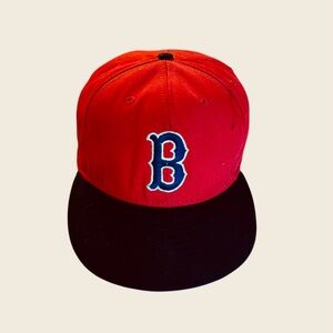 Vintage Boston Red Sox American Needle Red Hat 7 3/8 Red